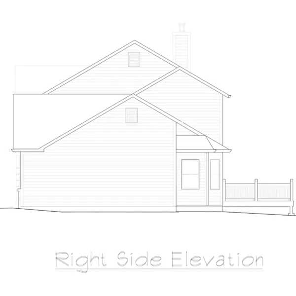 Country House Plan Right Elevation - Brighton Country Home 027D-0001 - Search House Plans and More