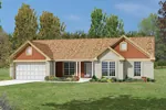 Luxury House Plan Front Photo 01 - Hanna Park Ranch Home 027D-0002 - Search House Plans and More