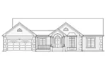 Ranch House Plan Front Elevation - Questover Traditional Home 027D-0003 - Shop House Plans and More