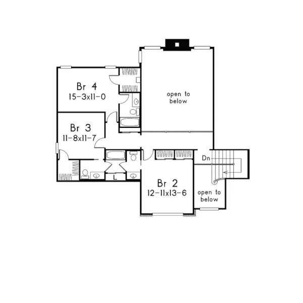 Traditional House Plan Second Floor - Magnolia Luxury Home 027D-0004 - Shop House Plans and More