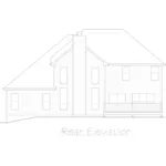 Traditional House Plan Rear Elevation - Magnolia Luxury Home 027D-0004 - Shop House Plans and More