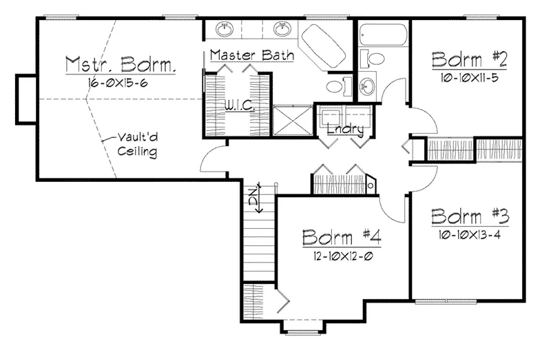 Farmhouse Plan Second Floor - Hermitage Country Farmhouse 027D-0005 - Search House Plans and More