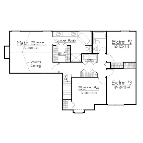 Farmhouse Plan Second Floor - Hermitage Country Farmhouse 027D-0005 - Search House Plans and More