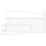 Farmhouse Plan Rear Elevation - Hermitage Country Farmhouse 027D-0005 - Search House Plans and More