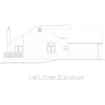 Arts & Crafts House Plan Left Elevation - Evergreen Traditional Ranch Home 027D-0006 - Search House Plans and More