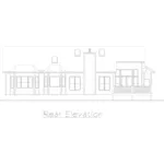 Arts & Crafts House Plan Rear Elevation - Evergreen Traditional Ranch Home 027D-0006 - Search House Plans and More