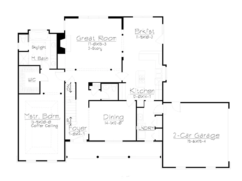 Traditional House Plan First Floor - Grandhill Traditional Home 027D-0007 - Search House Plans and More