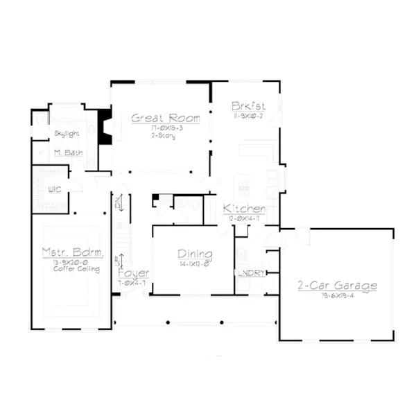 Southern House Plan First Floor - Grandhill Traditional Home 027D-0007 - Search House Plans and More