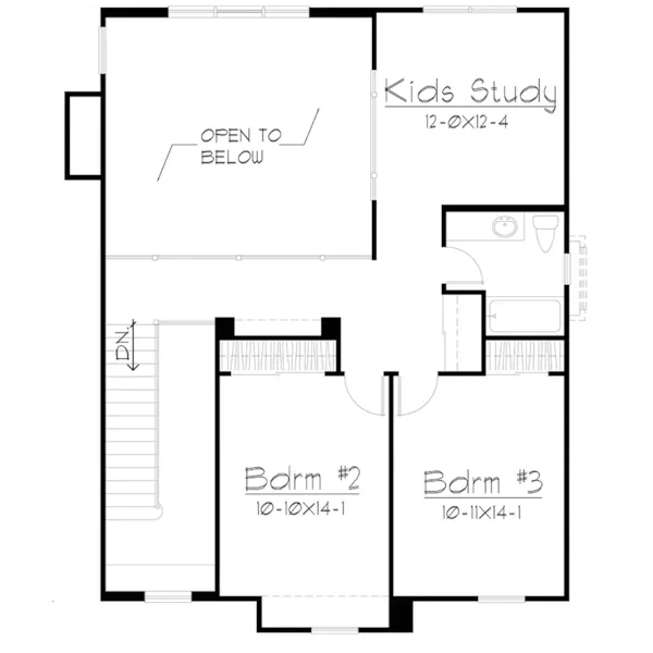 Southern House Plan Second Floor - Grandhill Traditional Home 027D-0007 - Search House Plans and More