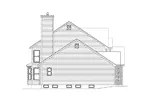 Traditional House Plan Left Elevation - Grandhill Traditional Home 027D-0007 - Search House Plans and More