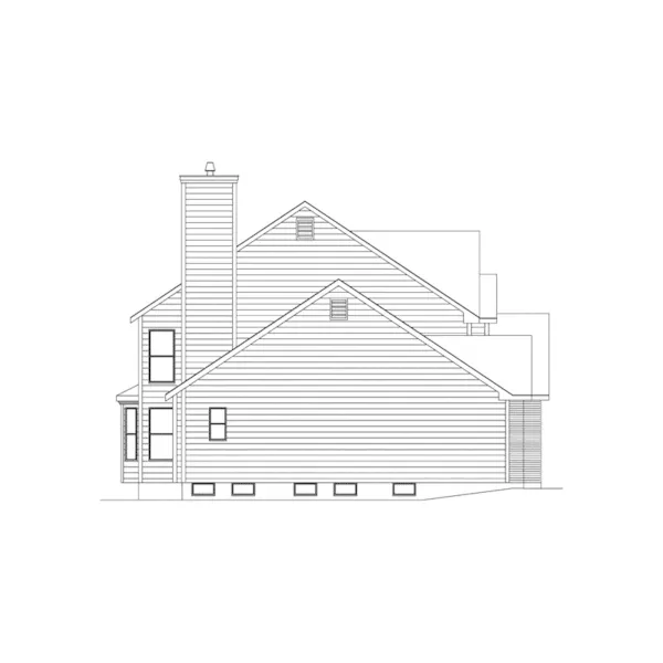 Southern House Plan Left Elevation - Grandhill Traditional Home 027D-0007 - Search House Plans and More