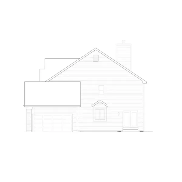 Southern House Plan Right Elevation - Grandhill Traditional Home 027D-0007 - Search House Plans and More