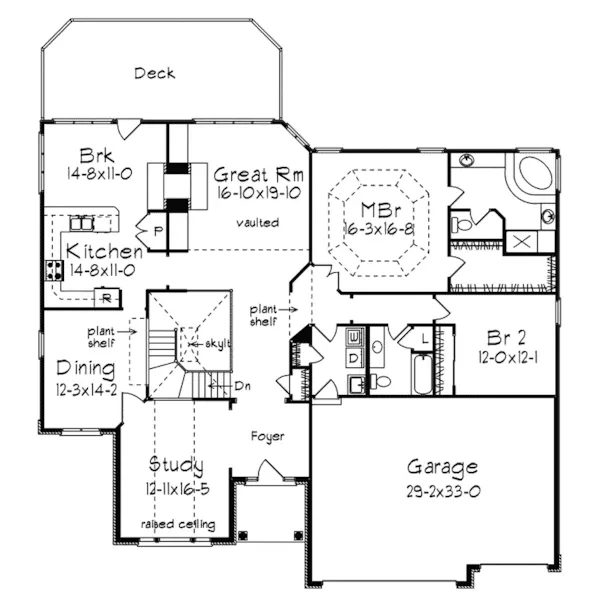 Luxury House Plan First Floor - Donovan Ranch Home 027D-0008 - Search House Plans and More