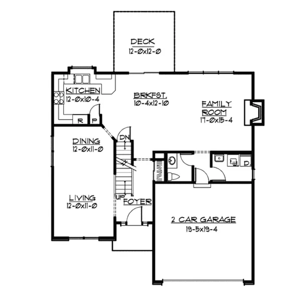 Neoclassical House Plan First Floor - Mulberry Narrow Lot Home 027D-0010 - Shop House Plans and More