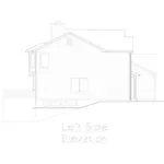 Neoclassical House Plan Left Elevation - Mulberry Narrow Lot Home 027D-0010 - Shop House Plans and More