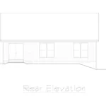 Sunbelt House Plan Rear Elevation - Stetson Ranch Home 027D-0012 - Shop House Plans and More