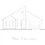 Ranch House Plan Rear Elevation - Cardville Ranch Home 027D-0013 - Search House Plans and More