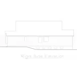 Ranch House Plan Right Elevation - Cardville Ranch Home 027D-0013 - Search House Plans and More