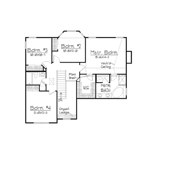 Neoclassical House Plan Second Floor - Goodland Traditional Home 027D-0015 - Search House Plans and More