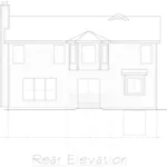 Neoclassical House Plan Rear Elevation - Goodland Traditional Home 027D-0015 - Search House Plans and More