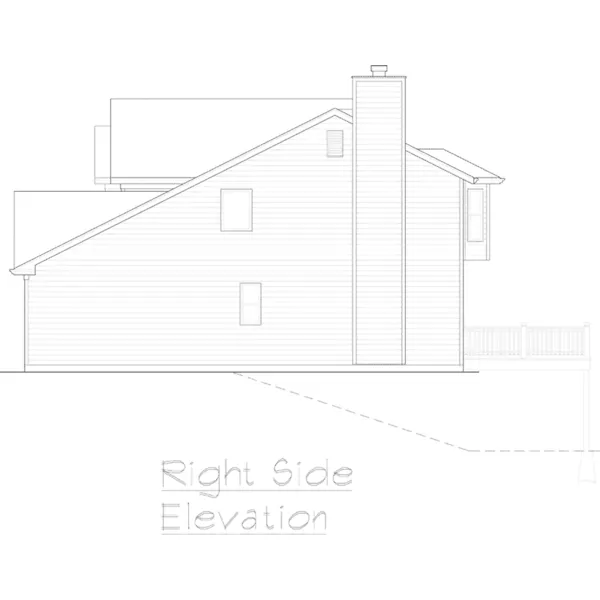 Neoclassical House Plan Right Elevation - Goodland Traditional Home 027D-0015 - Search House Plans and More