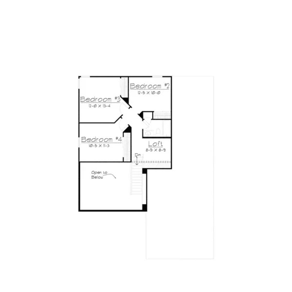 Country House Plan Second Floor - Bryan Traditional Ranch Home 027D-0016 - Search House Plans and More