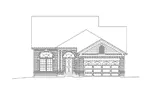 Craftsman House Plan Front Elevation - Bryan Traditional Ranch Home 027D-0016 - Search House Plans and More