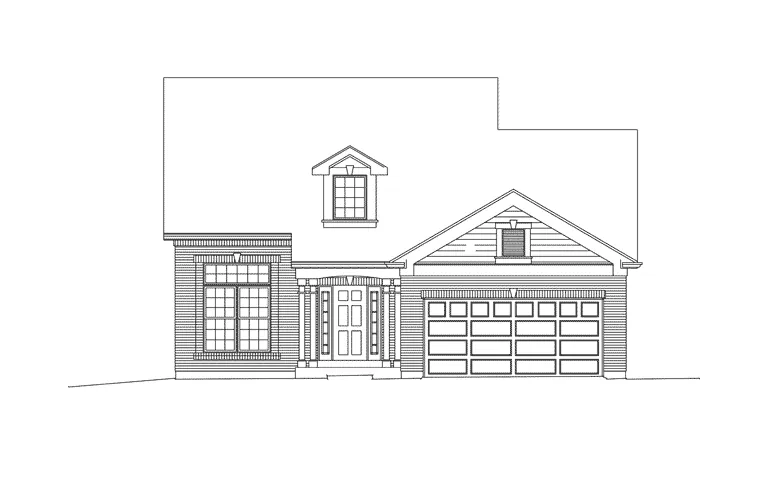 Country House Plan Front Elevation - Galatea Neoclassical Ranch Home 027D-0017 - Search House Plans and More