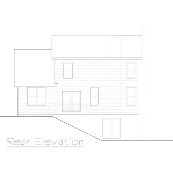 Craftsman House Plan Rear Elevation - Galatea Neoclassical Ranch Home 027D-0017 - Search House Plans and More