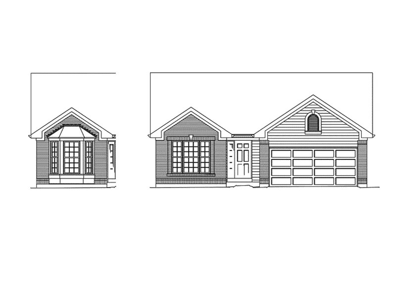 Sunbelt House Plan Front Elevation - Vicsford Bluff Tudor Home 027D-0018 - Shop House Plans and More