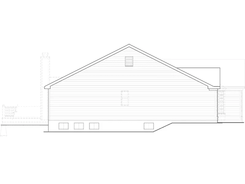 Sunbelt House Plan Left Elevation - Vicsford Bluff Tudor Home 027D-0018 - Shop House Plans and More