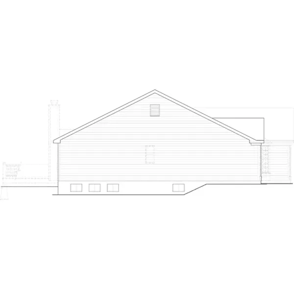 Ranch House Plan Left Elevation - Vicsford Bluff Tudor Home 027D-0018 - Shop House Plans and More