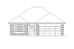 Sunbelt House Plan Front Elevation - Hermann Traditional Ranch Home 027D-0019 - Search House Plans and More