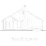 Traditional House Plan Rear Elevation - Sunny Meade Ranch Home 027D-0020 - Shop House Plans and More