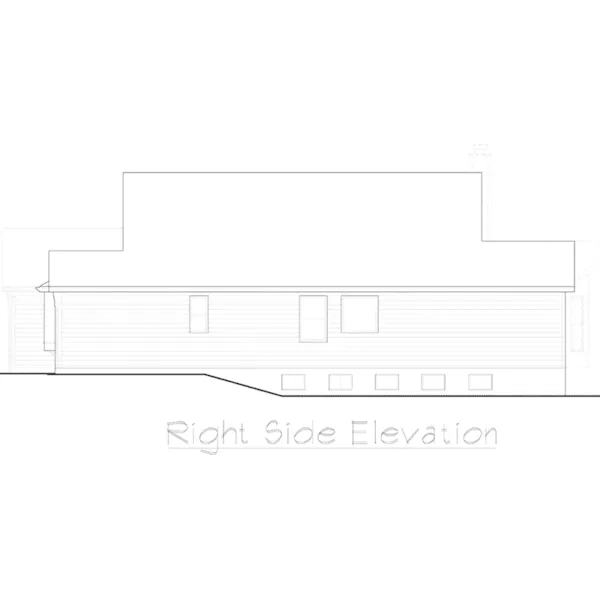 Traditional House Plan Right Elevation - Sunny Meade Ranch Home 027D-0020 - Shop House Plans and More