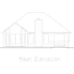 Traditional House Plan Rear Elevation - Highland Hill Traditional Home 027D-0021 - Search House Plans and More