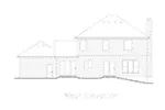 Greek Revival House Plan Rear Elevation - McKinley Georgian Style Home 027D-0023 - Shop House Plans and More