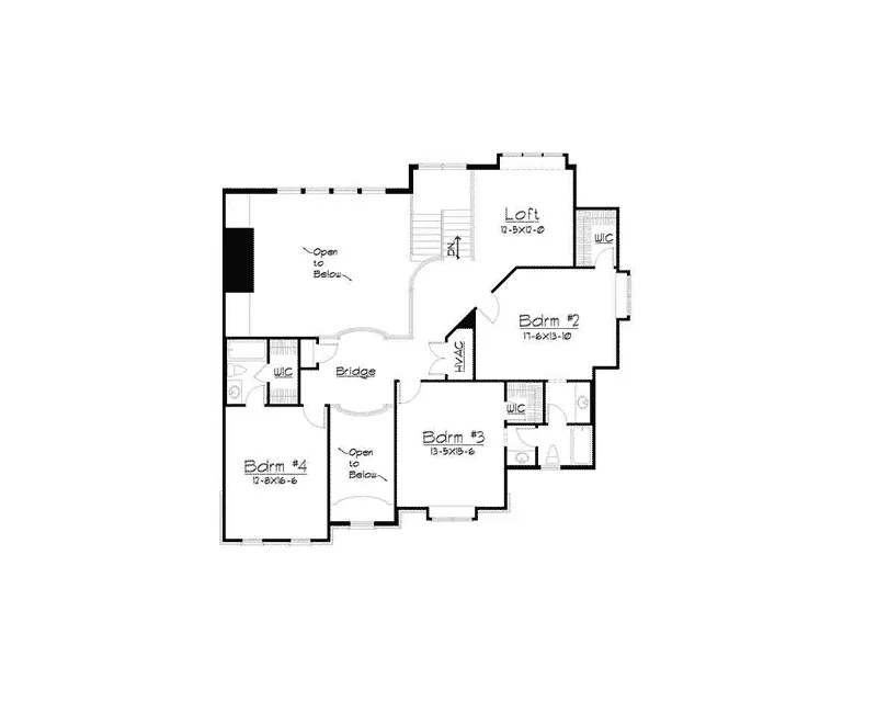 European House Plan Second Floor - Kirkland Manor Luxury Home 027S-0001 - Search House Plans and More