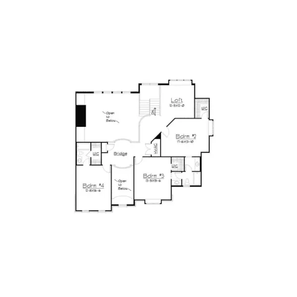 European House Plan Second Floor - Kirkland Manor Luxury Home 027S-0001 - Search House Plans and More