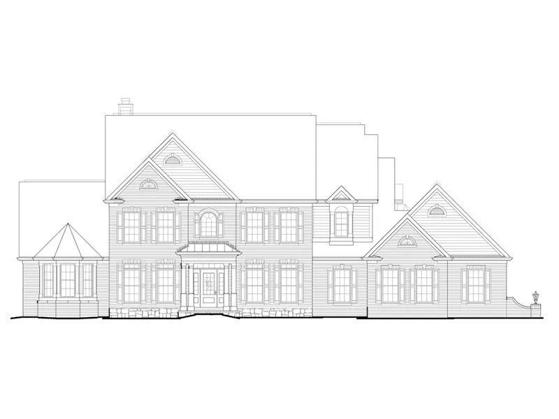 European House Plan Front of Home - Kirkland Manor Luxury Home 027S-0001 - Search House Plans and More