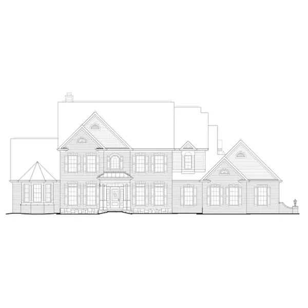 European House Plan Front of Home - Kirkland Manor Luxury Home 027S-0001 - Search House Plans and More