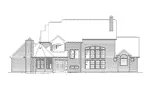 Arts & Crafts House Plan Rear Elevation - Kirkland Manor Luxury Home 027S-0001 - Search House Plans and More
