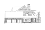 Arts & Crafts House Plan Right Elevation - Kirkland Manor Luxury Home 027S-0001 - Search House Plans and More