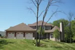 Country French House Plan Side View Photo 01 - Oak Leaf Manor Luxury Home 027S-0003 - Shop House Plans and More