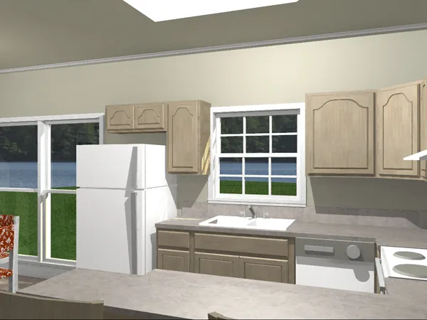 Country House Plan Kitchen Photo 01 - Boothbay Colonial Home 028D-0002 - Search House Plans and More