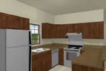 Vacation House Plan Kitchen Photo 02 - Boothbay Colonial Home 028D-0002 - Search House Plans and More