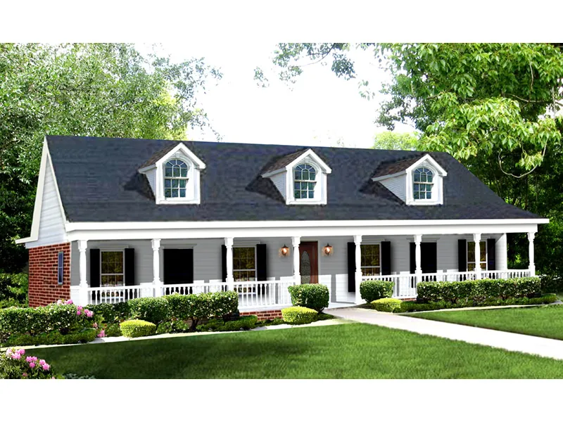 Country House Plan Front Image - Blythewood Place Acadian Home 028D-0008 - Search House Plans and More