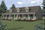 Sloped Acadian Roofline With Southern Country Style