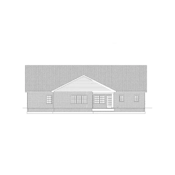 Traditional House Plan Rear Elevation - Brewster Place Country Home 028D-0016 - Search House Plans and More