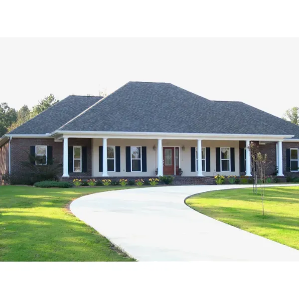 Broad Southern Home With Dominating Covered Front Porch